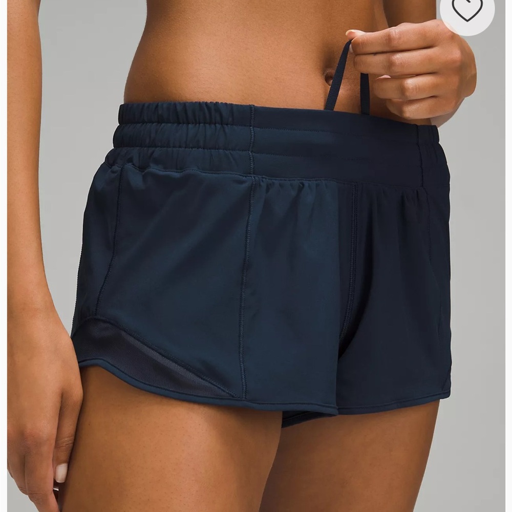 NAVY Hotty Hot Low-Rise Lined Short 2.5" size 12